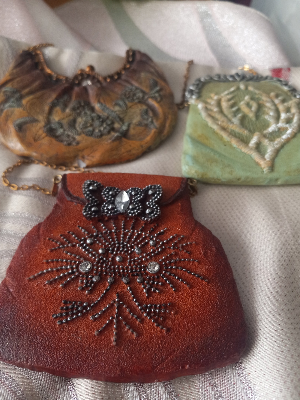 Wall Art Resin Hand Bags Display.